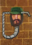 Tomás Esson, La Tortura (de la serie Aniversarios # 17), 1991, oil on canvas