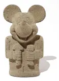 Nadín Ospina, Ídolo con cincel y masa, 2010, carved stone