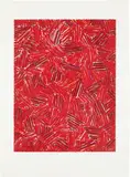 Jasper Johns, Cicada, from Eight Lithographs to Benefit the Foundation for Contemporary Performance Arts, Inc., 1981, Lithograph in colors, on Georges Duchêne Calcaire paper, with full margins,