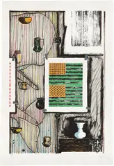 Jasper Johns, Ventriloquist, 1986, Lithograph in colors, on John Koller HMP paper, with full margins,