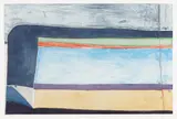 Richard Diebenkorn, Indigo Horizontal, 1985, Aquatint and etching in colors, on Somerset paper, with full margins,
