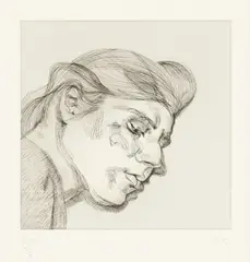 Ib by Lucian Freud, 1984, Etching, on Arches paper, with full margins,, sold Apr 2014