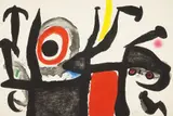 Joan Miró, Manoletina, 1969, Aquatint in colors with carborundum, on Mandeure rag paper, the full sheet,