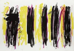 Trees III by Joan Mitchell, 1992, Lithograph in colors, on two sheets of Rives BFK paper, with full margins,, sold Apr 2014