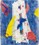 Untitled by Sam Francis, 1983, Monotype with oil paint, powdered pigment and ink in colors with embossing, on handmade paper, the full sheet,, sold Apr 2014