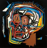 Head by Jean-Michel Basquiat, 1983/2001, Screenprint in colors, on heavy wove paper, the full sheet, sold Apr 2014