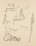 Leg of a Dog, from Da Vinci by Jean-Michel Basquiat, 1983, Screenprint, on Japanese paper, with full margins,, sold Apr 2014