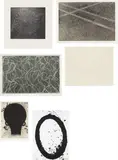 Various Artists, The MOCA Portfolio, 1999-2000, The complete set of six prints, including one mezzotint, one embossing, and four etchings (one with lithograph, two with aquatint), on various papers (two with Chine collé), with full margins,