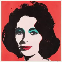 Andy Warhol, Liz, 1964, Offset lithograph in colors, on wove paper, with full margins,
