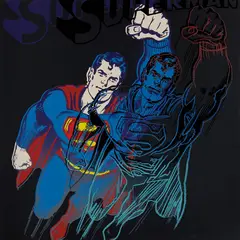 Andy Warhol, Superman, from Myths, 1981, Screenprint in colors with diamond dust, on Lenox Museum Board, the full sheet,