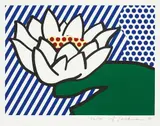 Roy Lichtenstein, Water Lily, 1993, Screenprint in colors, on Lana Royal paper, with full margins,