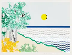 Tiltled by Roy Lichtenstein, 1996, Screenprint in colors, on Coventry Rag paper, with full margins,, sold Apr 2014