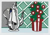 Roy Lichtenstein, Still Life with Pitcher and Flowers, 1974, Lithograph and screenprint in colors, on Rives BFK paper, with full margins,
