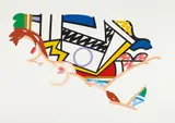 Tom Wesselmann, Monica Nude with Lichtenstein, 2002, Screenprint in colors, on Museum Board paper, with full margins,