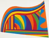Sol LeWitt, Arcs and Bands in Color, 1999, Screenprint in colors, on Arches 88 paper, with full margins,