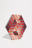 Victor Vasarely, Kezdi, 1975, Wood multiple hand-painted in colors,