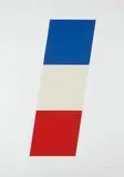 Blue White Red by Ellsworth Kelly, 1970-71, Lithograph in colors, on Arjomari paper, with full margins,, sold Apr 2014