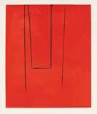 Robert Motherwell, Untitled, 1973, Aquatint and etching in colors, on Arches paper, with full margins,