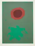 Adolph Gottlieb, Chrome Green, 1972, Screenprint in colors, on wove paper, with full margins,