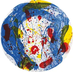 Untitled by Sam Francis, 1993, Lithograph in colors, on 112 Waterleaf paper, the full sheet,, sold Apr 2014
