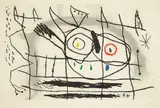 Joan Miró, Couple d'oiseaux II, 1966, Etching and aquatint in colors, on Mandeure rag paper, with full margins,