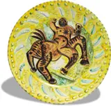 Centaur by Pablo Picasso, 1956, White earthenware round dish painted in colors,, sold Apr 2014
