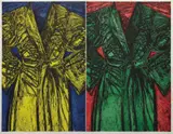 Kindergarten Robes by Jim Dine, 1983, Woodcut in colors, on Lenox paper, with margins,, sold Apr 2014