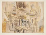 Georges Braque, Hommage à J.-S. Bach, 1950-59, Etching and aquatint in colors, on Rives paper, with full margins,