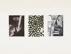 Untitled by Jasper Johns, 1981, Etching and aquatint in colors, on Rives BFK paper, with full margins,, offered Apr 2014