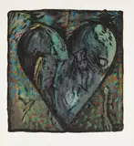 Jim Dine, The Hand-Colored Viennese Hearts VI