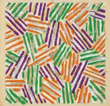 Jasper Johns, Untitled, 1977, Screenprint in colors, the catalogue cover on Patapar printing parchment, the full sheet, together with the catalogue,