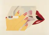 Tom Wesselmann, Smoker, 1976, Lithograph in colors with embossing, on Arches paper, with full margins,