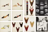 Fleming Joffe Shoes by Andy Warhol, circa 1962, Sample book, comprised of collage with leather, photograph and offset printed elements, some drawing and hand-coloring, , offered Apr 2014