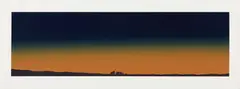 Home with Complete Electronic Security System by Ed Ruscha, 1982, Screenprint in colors, on Stonehenge paper, with full margins,, sold Apr 2014