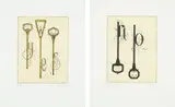 Tauba Auerbach, Yes; and No, 2005, The complete set of two etchings with aquatint in colors, on wove paper, with full margins,