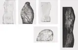 Giuseppe Penone, Images de Pierres, 1993, The complete series of five lithographs, on Rives BFK paper, the full sheets,