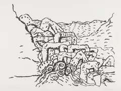 Sea Group by Philip Guston, 1980, Lithograph, on Arches Cover paper, with full margins,, sold Apr 2014