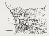 Philip Guston, Sea Group, 1980, Lithograph, on Arches Cover paper, with full margins,