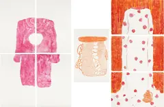 Beverly Semmes, Hole/Pot/Dot, 2005, The complete set of three multi-part lithographs in colors, on Velin d'Arches paper, the full sheets,