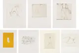 Joseph Beuys, Zirkulationszeit (Circulation Time): six plates; and Schwurhand (Oath Hand): one plate, 1982, Seven etchings (one with aquatint in color), on Arches paper, with full margins,
