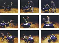 Bruce Nauman, Violent Incident – Man/Woman, 1986, VHS video cassette tape in color with audio, 30 minutes in length,