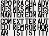 Christopher Wool, Black Book, 1989, Buch mit 17 Serigraphien, jeweils auf gestrichenem Papier