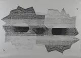 Nate Lowman, Bullet Hole, 2010, Screenprint, on silver metallic paper, with full margins,