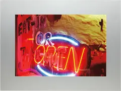 William Eggleston, Untitled (Mayfield, Kentucky), 1999-00/2002, Transparency, in aluminum light frame with electrical fittings,