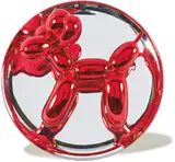 Jeff Koons, Balloon Dog (Red), 1995, Porcelain multiple painted in chrome,
