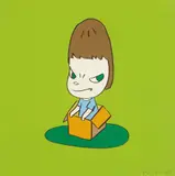 Yoshitomo Nara, Girl in a Box, 2001, Screenprint in colors, on wove paper, the full sheet,