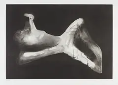 Henry Moore, Reclining Figure in Dark Landscape, 1979-80, Etching, aquatint and drypoint, on Magnani paper, with full margins,