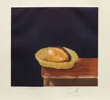 Salvador Dalí, Le pain, 1967, Aquatint in colors, on Arches paper, with full margins,