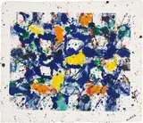 Sam Francis, Untitled, 1978, Monotype in colors, on handmade paper, the full sheet,