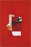 Redness of Red by Robert Motherwell, 1985, Screenprint, lithograph and collage in colors, on Arches Cover paper, the full sheet,, sold Oct 2014